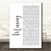 Everything But The Girl Missing White Script Song Lyric Wall Art Canvas Framed Print