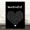 Muse Unintended Black Heart Song Lyric Quote Music Print
