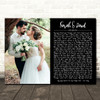 Frankie Valli My Eyes Adored You Landscape Rectangle Full Side Wedding Photo Song Lyric Wall Art Canvas Framed Print