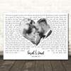 Frankie Valli Cant Take My Eyes Off You Landscape White Heart Any Text Wedding Photo Song Lyric Wall Art Canvas Framed Print