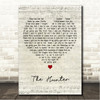 Free The Hunter Script Heart Song Lyric Wall Art Canvas Framed Print