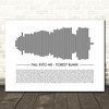 Forest Blakk Fall Into Me Sound Wave Minimal Song Lyric Wall Art Canvas Framed Print