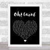 Neil Sedaka Oh! Carol Black Heart Song Lyric Quote Music Print