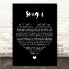 George Ezra Song 6 Black Heart Song Lyric Wall Art Canvas Framed Print