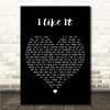 Gerry And The Pacemakers I Like It Black Heart Song Lyric Wall Art Canvas Framed Print