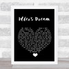 Oasis Idler's Dream Black Heart Song Lyric Quote Music Print