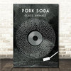 Glass Animals Pork Soda Grunge Grey Vinyl Record Song Lyric Wall Art Canvas Framed Print