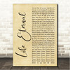 Ghost Life Eternal Rustic Script Song Lyric Wall Art Canvas Framed Print