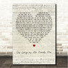 Georgia Brown As Long as He Needs Me Script Heart Song Lyric Wall Art Canvas Framed Print