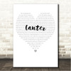 Gerry Cinnamon Canter Simple Heart Pale Grey Song Lyric Wall Art Canvas Framed Print