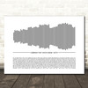 Gotye Somebody That I Used To Know Sound Wave Minimal Song Lyric Wall Art Canvas Framed Print
