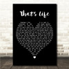 Hazel OConnor Thats Life Black Heart Song Lyric Wall Art Canvas Framed Print