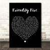 Holly Humberstone Friendly Fire Black Heart Song Lyric Wall Art Canvas Framed Print