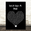 Pink Just Like A Pill Black Heart Song Lyric Quote Music Print