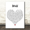 Hillary Scott & The Scott Family Still White Heart Song Lyric Wall Art Canvas Framed Print
