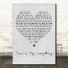 Ian Brown Time Is My Everything Grey Heart Song Lyric Wall Art Canvas Framed Print