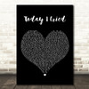 Professor Green Today I Cried Black Heart Song Lyric Quote Music Print
