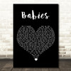 Pulp Babies Black Heart Song Lyric Quote Music Print