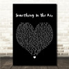 Jamie Webster Something In The Air Black Heart Song Lyric Wall Art Canvas Framed Print