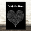 Jessie Ware Freak Me Now Black Heart Song Lyric Wall Art Canvas Framed Print
