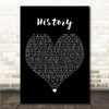 Joel Corry & Becky Hill HISTORY Black Heart Song Lyric Wall Art Canvas Framed Print