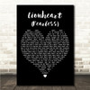 Joel Corry & Tom Grennan Lionheart (Fearless) Black Heart Song Lyric Wall Art Canvas Framed Print