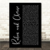 Jerry Garcia Band Rubin and Cherise Black Script Song Lyric Wall Art Canvas Framed Print