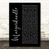Jimmy Buffett Margaritaville Black Script Song Lyric Wall Art Canvas Framed Print