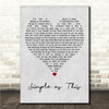Jake Bugg Simple as This Grey Heart Song Lyric Wall Art Canvas Framed Print