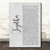 Josh Ward Together Grey Rustic Script Song Lyric Wall Art Canvas Framed Print