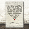 Jon Bryant Wilderness Script Heart Song Lyric Wall Art Canvas Framed Print
