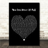 Kaiser Chiefs You Can Have It All Black Heart Song Lyric Wall Art Canvas Framed Print