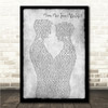 King & Nick Jonas Maan Meri Jaan (Afterlife) Gay Couple Two Men Dancing Grey Song Lyric Wall Art Canvas Framed Print