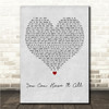 Kaiser Chiefs You Can Have It All Grey Heart Song Lyric Wall Art Canvas Framed Print