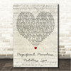 Keith & Kristyn Getty Magnificent, Marvelous, Matchless Love Script Heart Song Lyric Wall Art Canvas Framed Print