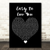 Stacie Orrico Easy to Luv You Black Heart Song Lyric Quote Music Print