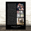 Lonestar Amazed 3 or 6 Square Wedding Photos Black Side Script Song Lyric Wall Art Canvas Framed Print