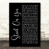 Lionel Richie Stuck On You Black Script Song Lyric Wall Art Canvas Framed Print