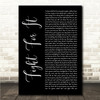 Lucy Spraggan Fight For It Black Script Song Lyric Wall Art Canvas Framed Print