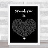 Suzi Quatro Stumblin' In Black Heart Song Lyric Quote Music Print