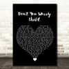 Swedish House Mafia Don't You Worry Child Black Heart Song Lyric Quote Music Print
