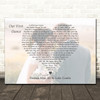 Luke Combs Forever After All Full Page Landscape Photo First Dance Wedding Song Lyric Wall Art Canvas Framed Print