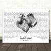 Lee Brice Lies Landscape White Heart Any Text Wedding Photo Song Lyric Wall Art Canvas Framed Print