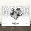 Lionel Richie & Mariah Carey Endless Love Landscape White Heart Any Text Wedding Photo Song Lyric Wall Art Canvas Framed Print