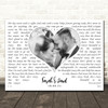 Luke Combs Beautiful Crazy Landscape White Heart Any Text Wedding Photo Song Lyric Wall Art Canvas Framed Print