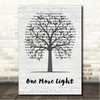 Linkin Park One More Light Music Script Tree Song Lyric Wall Art Canvas Framed Print