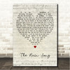 Led Zeppelin The Rain Song Script Heart Song Lyric Wall Art Canvas Framed Print