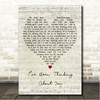 Londonbeat Ive Been Thinking About You Script Heart Song Lyric Wall Art Canvas Framed Print