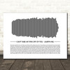 Lauryn Hill Can't Take My Eyes Off Of You Sound Wave Minimal Song Lyric Wall Art Canvas Framed Print