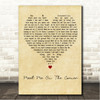 Lindisfarne Meet Me On The Corner Vintage Heart Song Lyric Wall Art Canvas Framed Print